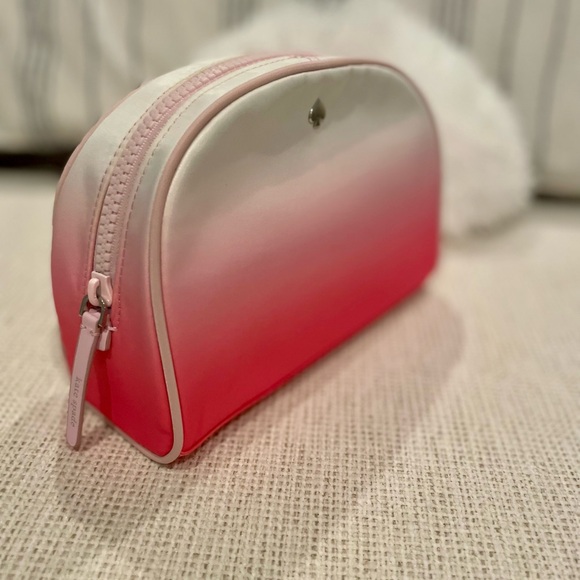 Kate Spade Pink Ombre Jae Degrade Medium Dome Cosmetic Case - Picture 2 of 5
